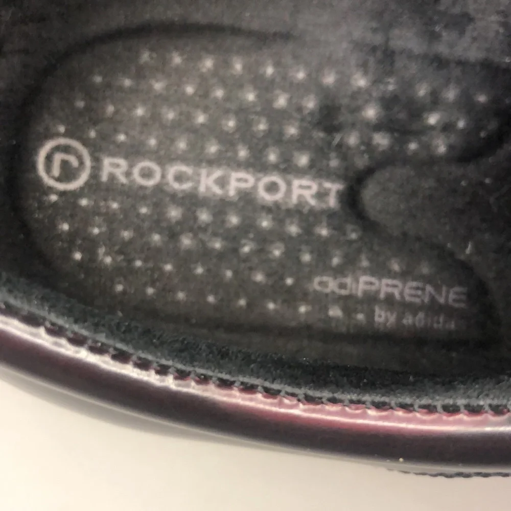 Rockport Adiprene by Adidas Burgundy Dark Red‎ Oxford Men’s Dress Shoe 7.5 Wide